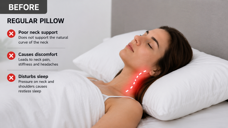 Standard Flat Fiber Pillow